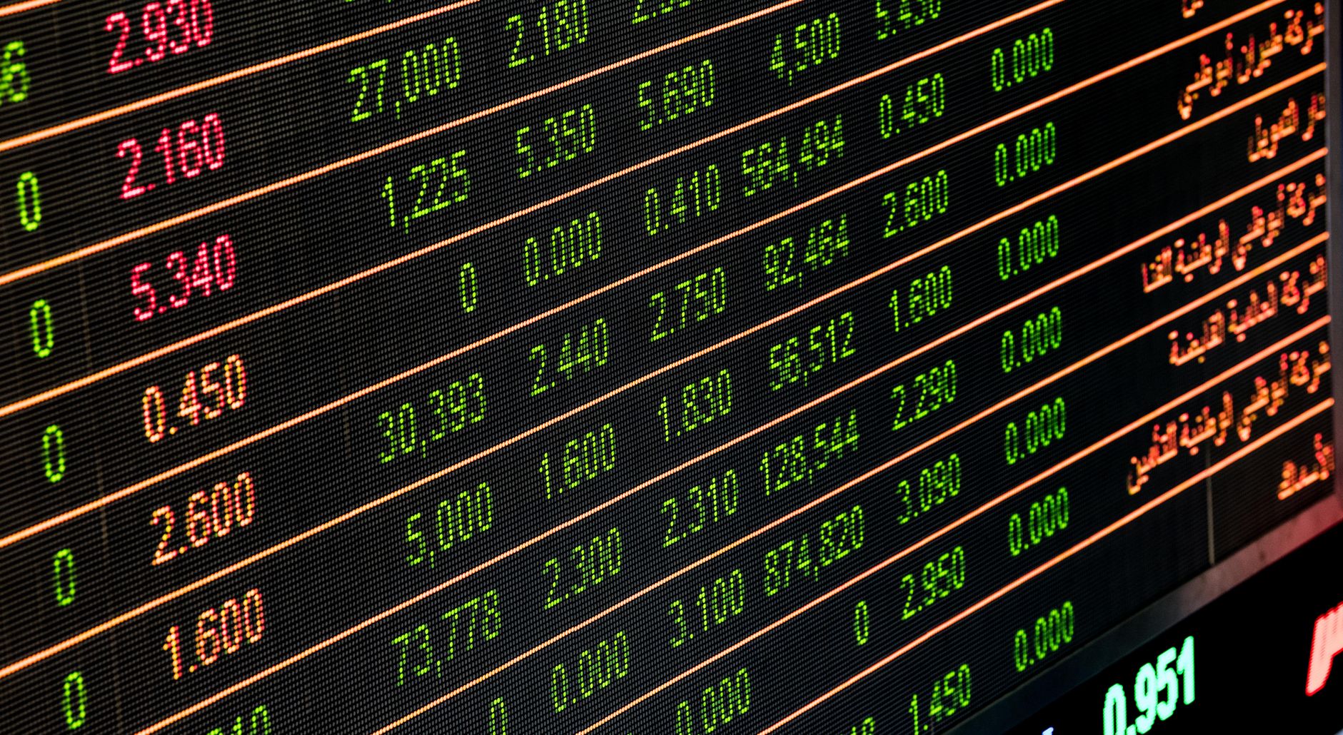 numbers on monitor