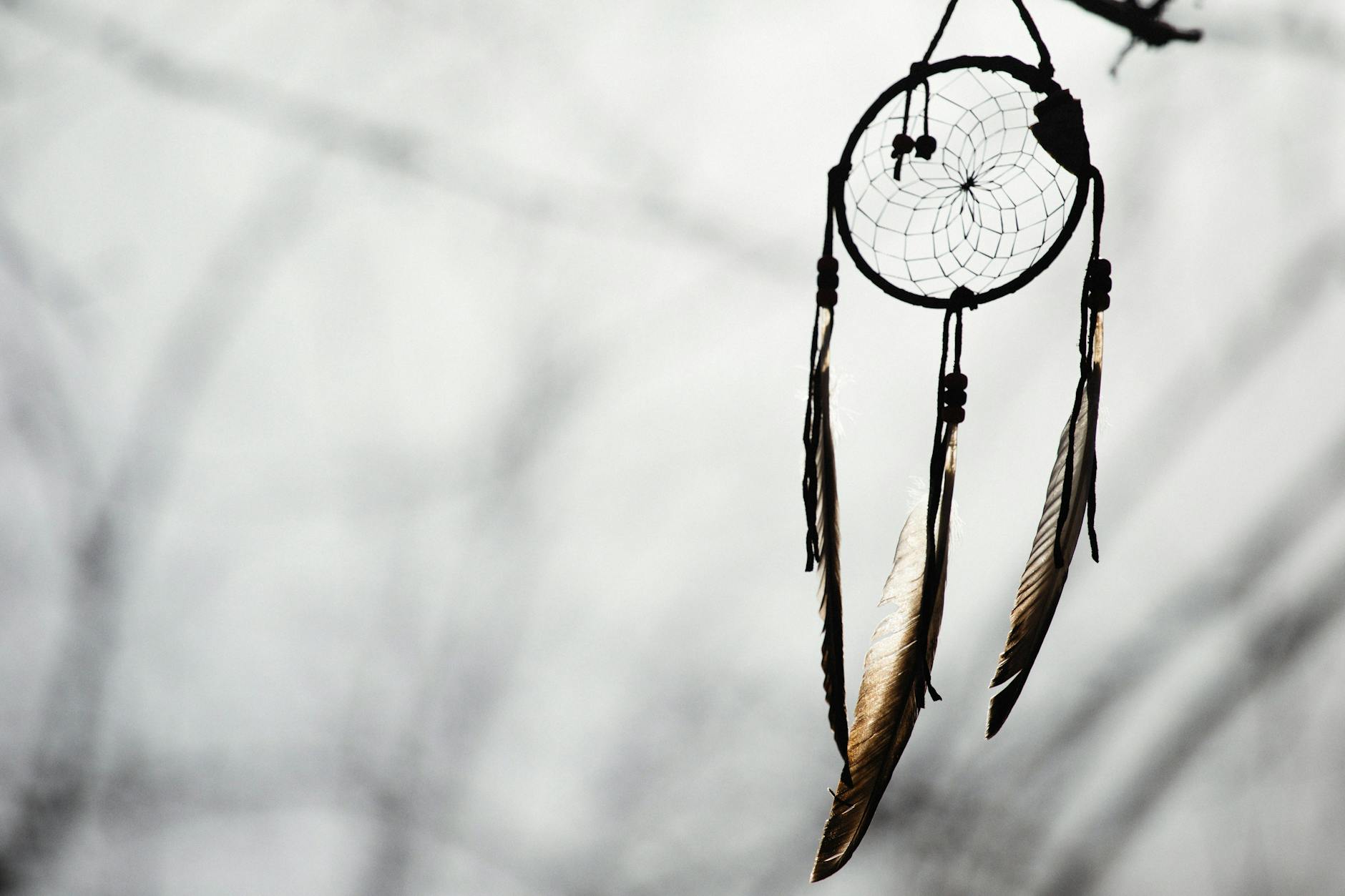 a hanging dream catcher