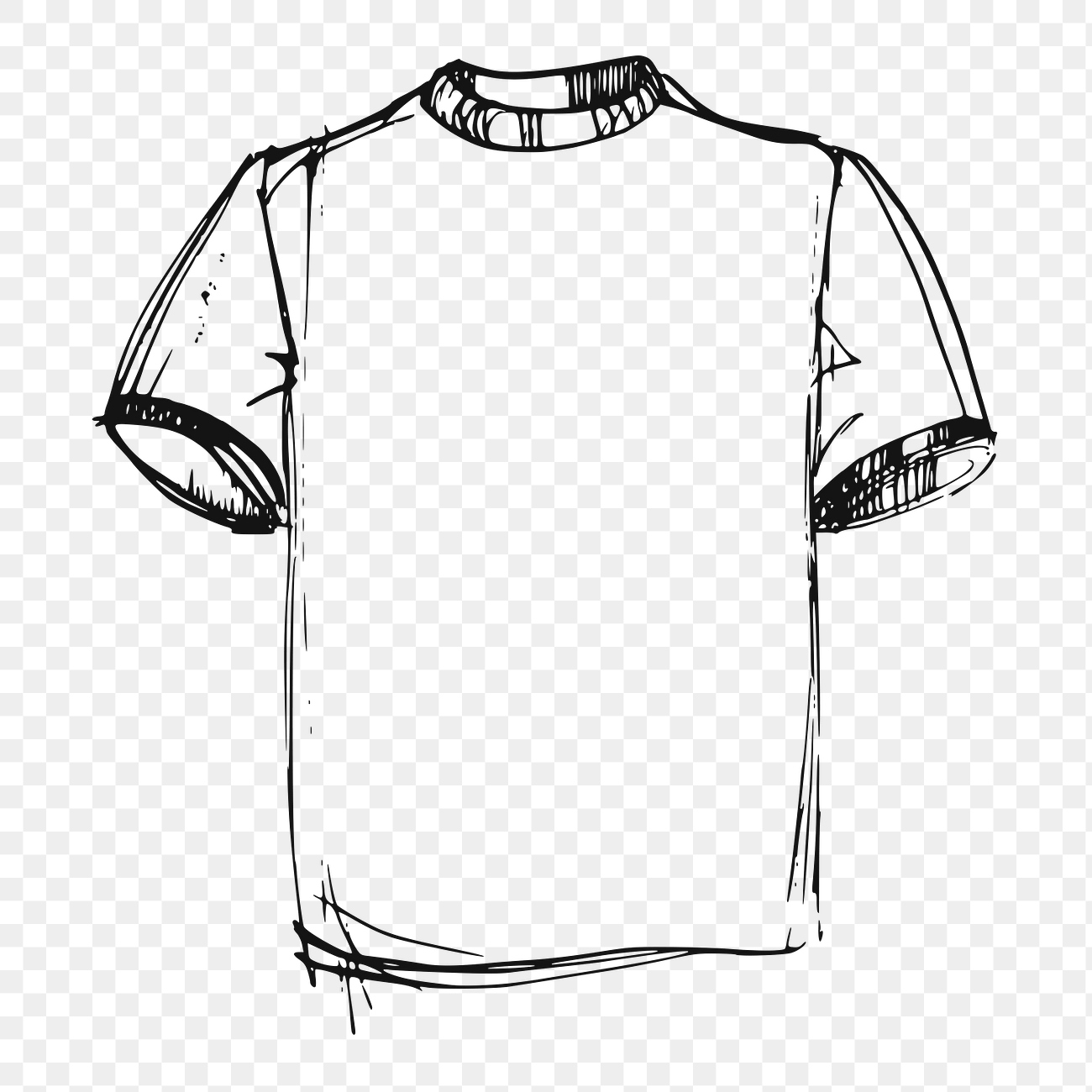 T-shirt png sticker, vintage fashion