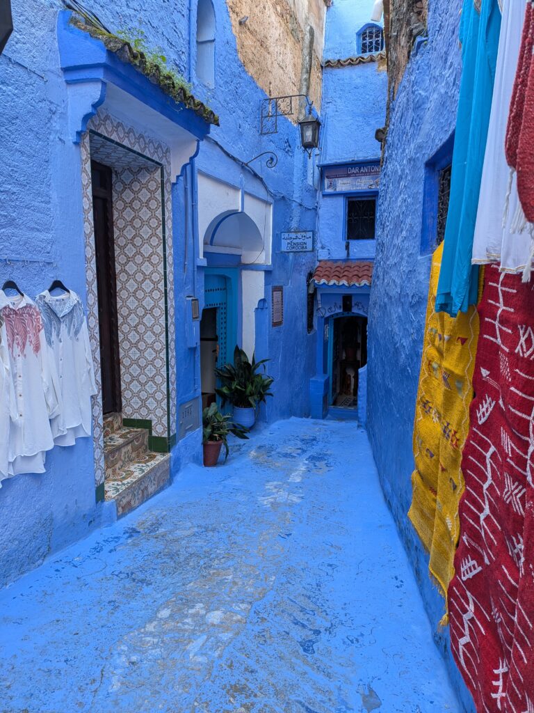 More blue floors and blue walls