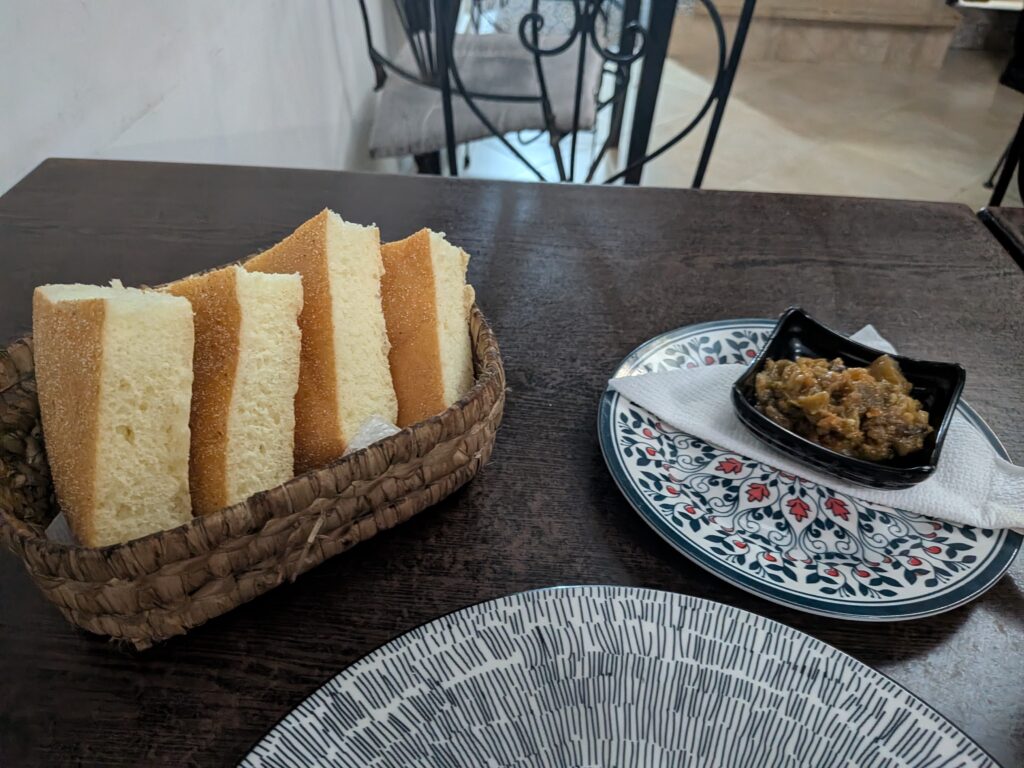 Moroccan fluffy bread cake thing