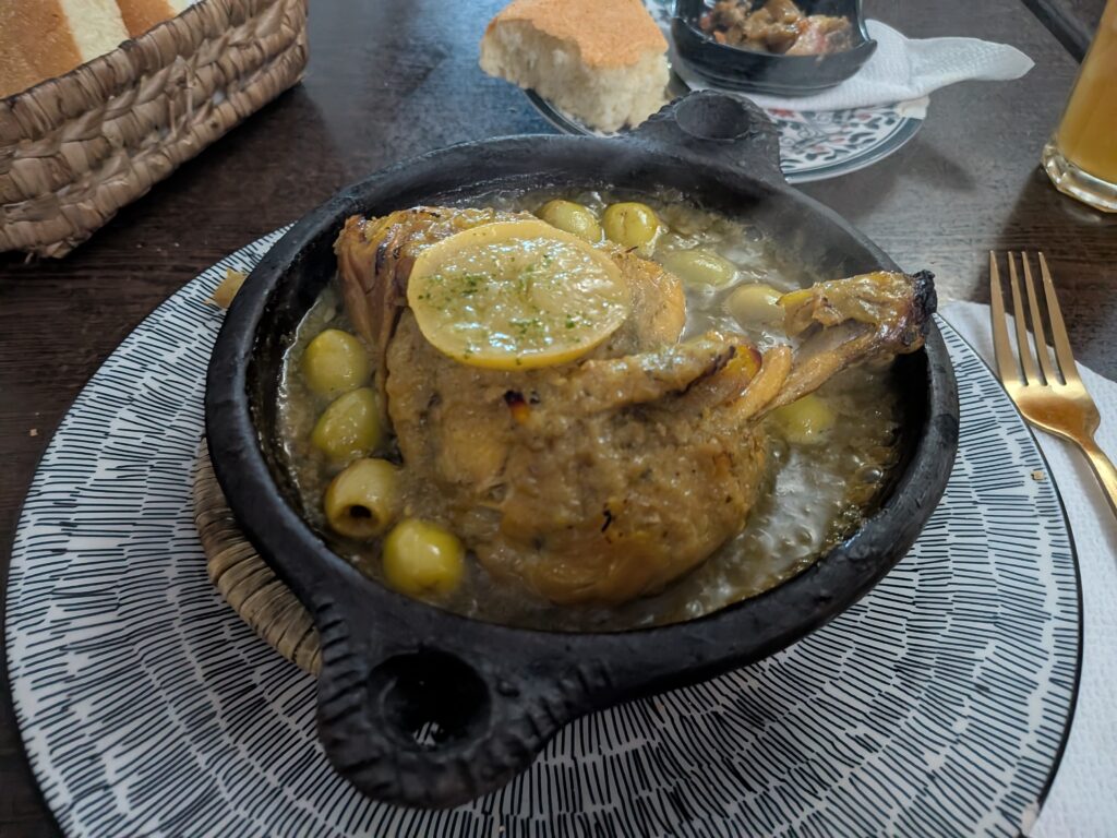 Chicken and olive tagine